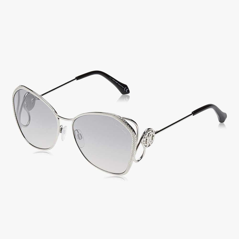 Roberto Cavalli Silver and Black Sunglasses